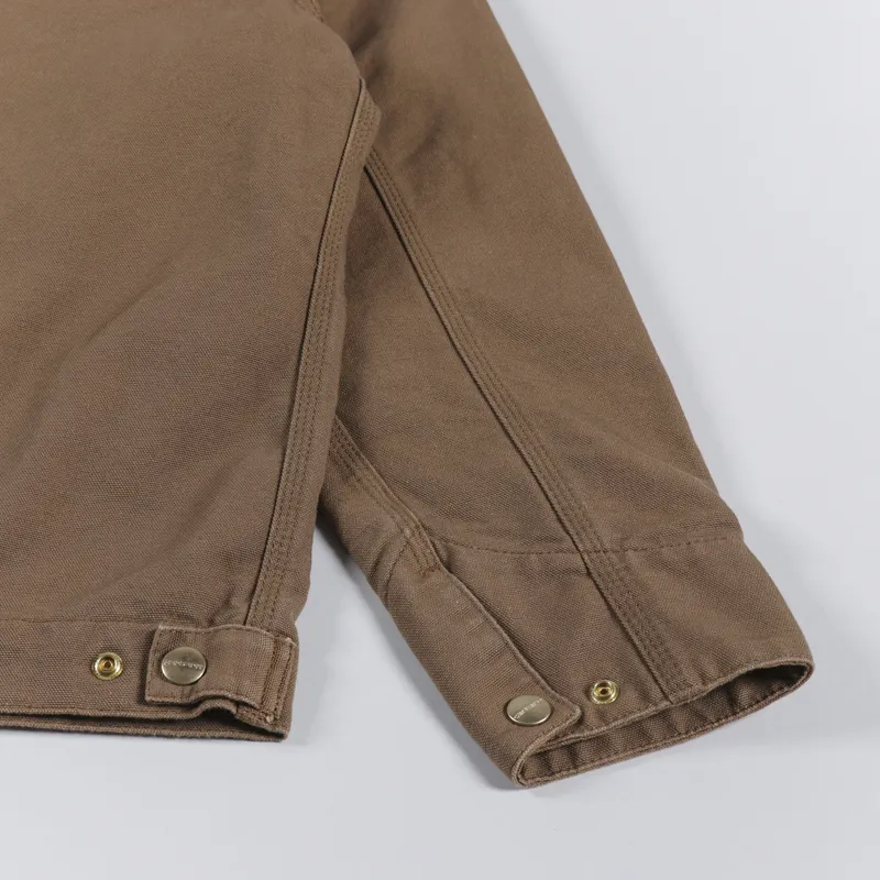 Carhartt WIP Detroit Jacket Hamilton Brown Black Rinsed-8