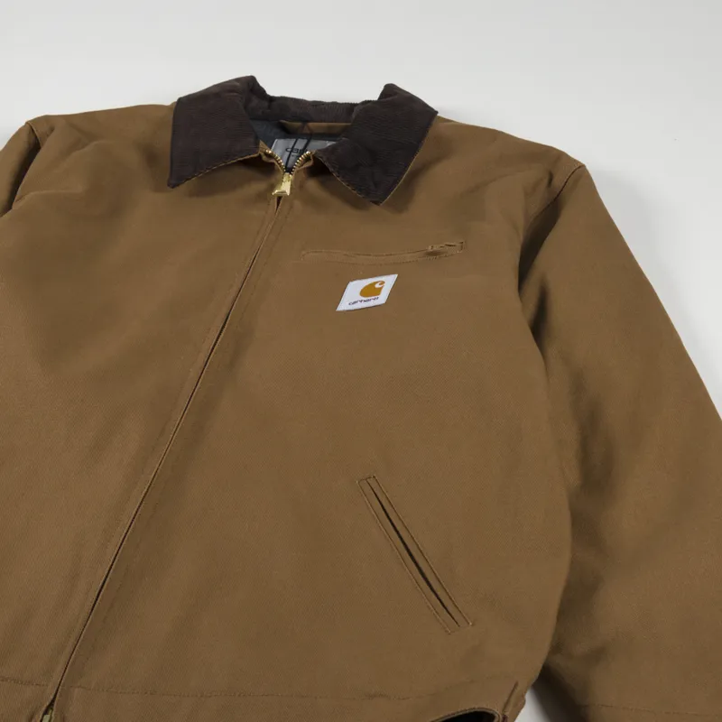 Carhartt WIP Mens Detroit Jacket Hamilton Brown Tobacco Canvas