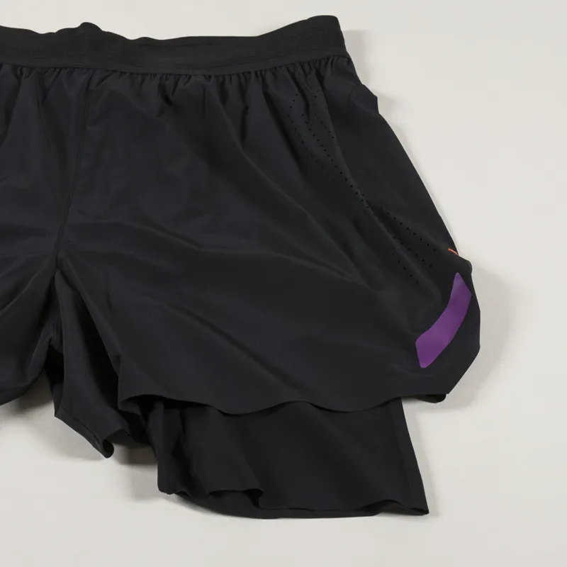 SOAR Running Dual Run Shorts Black-5