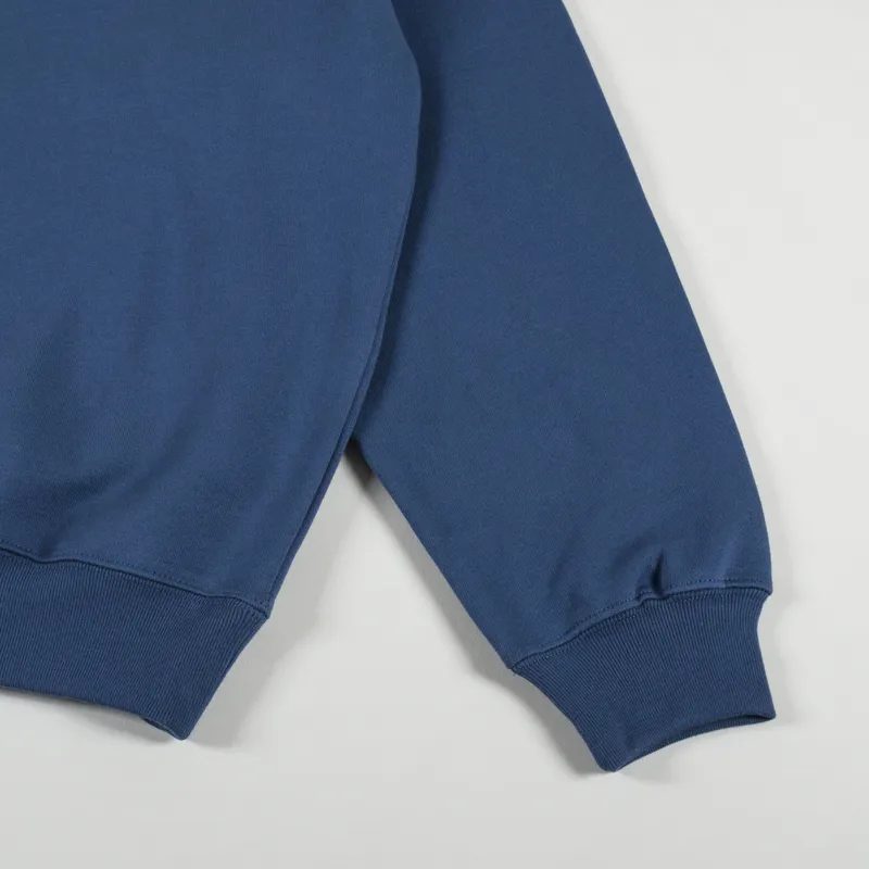 Polar Skate Co. Faces Dave Crewneck Grey Blue-3
