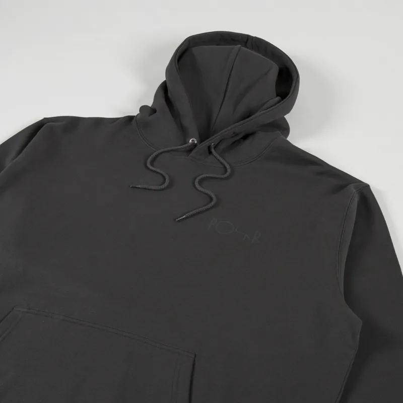 Polar Skate Co. Stroke Logo Dave Hoodie Dirty Black-2