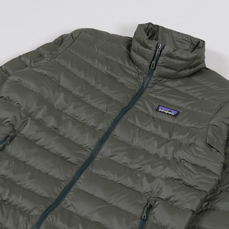 patagonia men's down sweater jacket industrial green