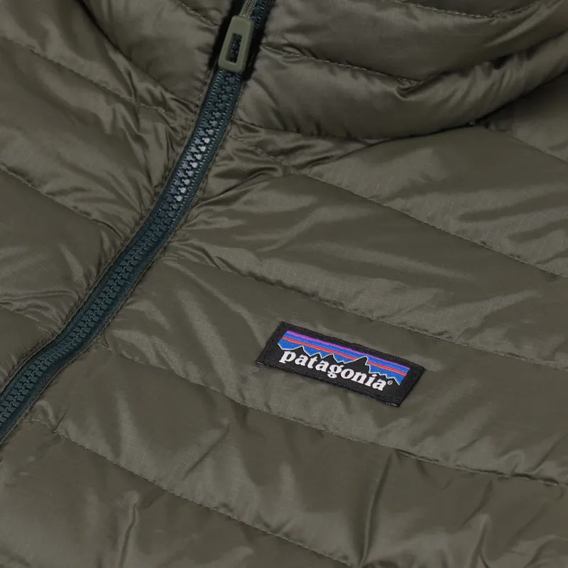patagonia men's down sweater jacket industrial green