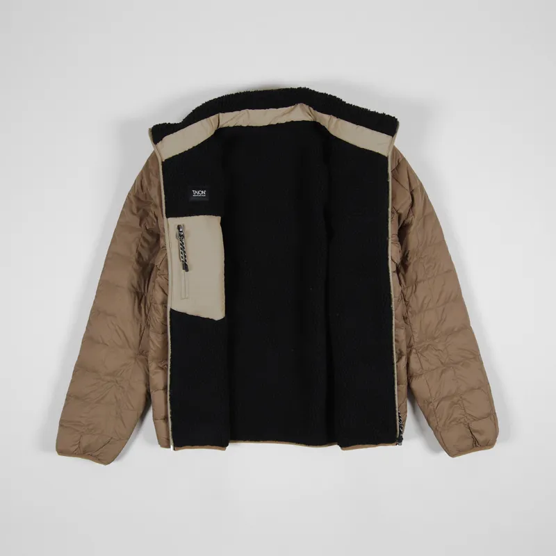 Taion Down x Boa Reversible Jacket Beige Black-2