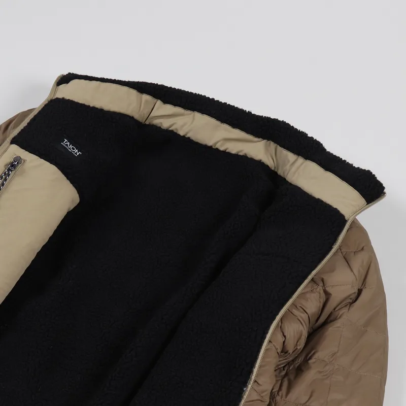 Taion Down x Boa Reversible Jacket Beige Black-6