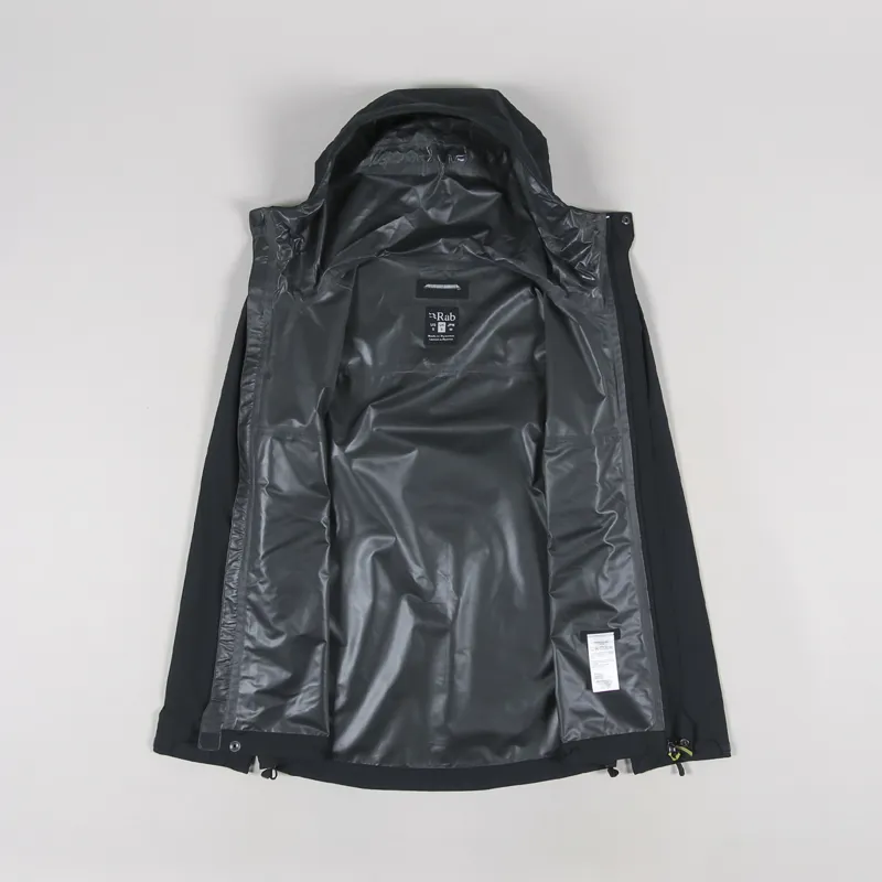 Rab Equipment Mens Lightweight Downpour Eco Jacket Black