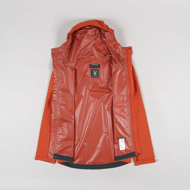 Rab Equipment Mens Downpour Eco Waterproof Jacket Firecracker