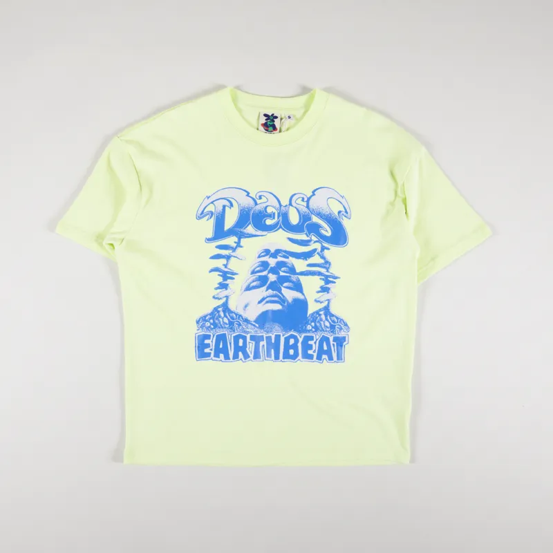 Dues Ex Machina Womens DXW Earthbeat T Shirt Luminary Green