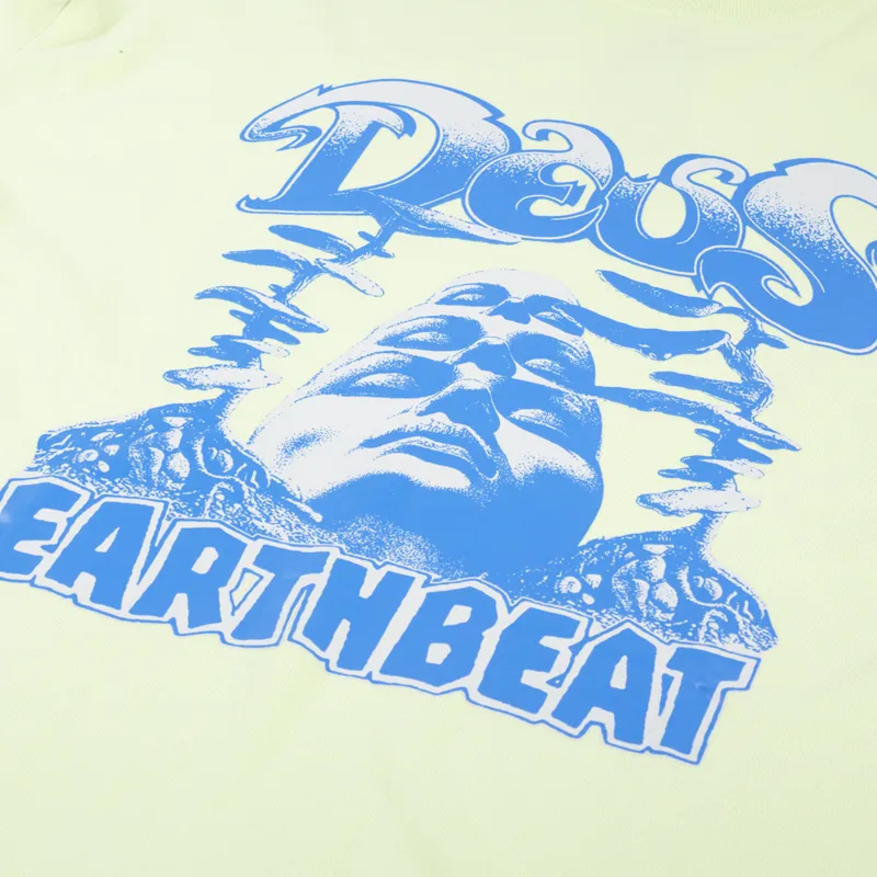 Dues Ex Machina Womens DXW Earthbeat T Shirt Luminary Green-1