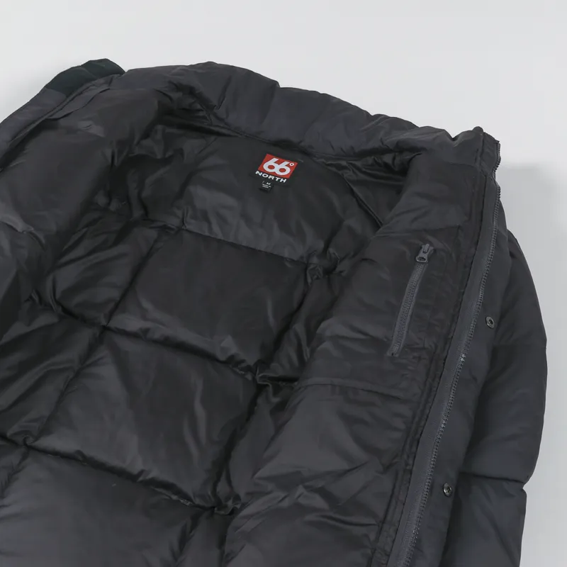 66 North Recycled Dyngja Down Jacket Obsidian-7