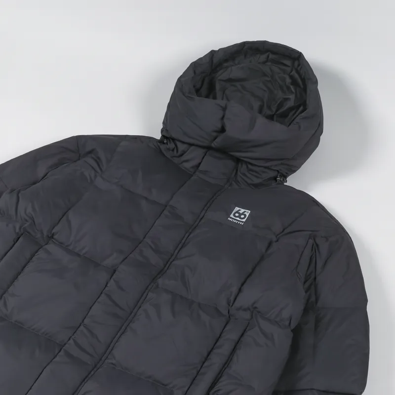 66 North Recycled Dyngja Down Jacket Obsidian-5