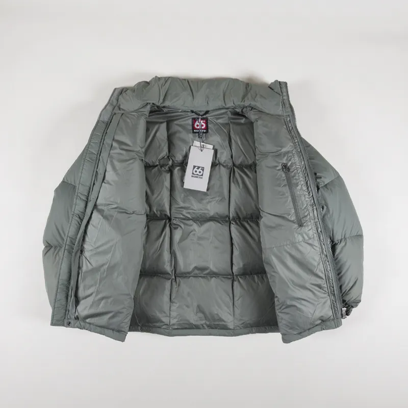 66 North Recycled Dyngja Down Jacket Glacial Clay-2