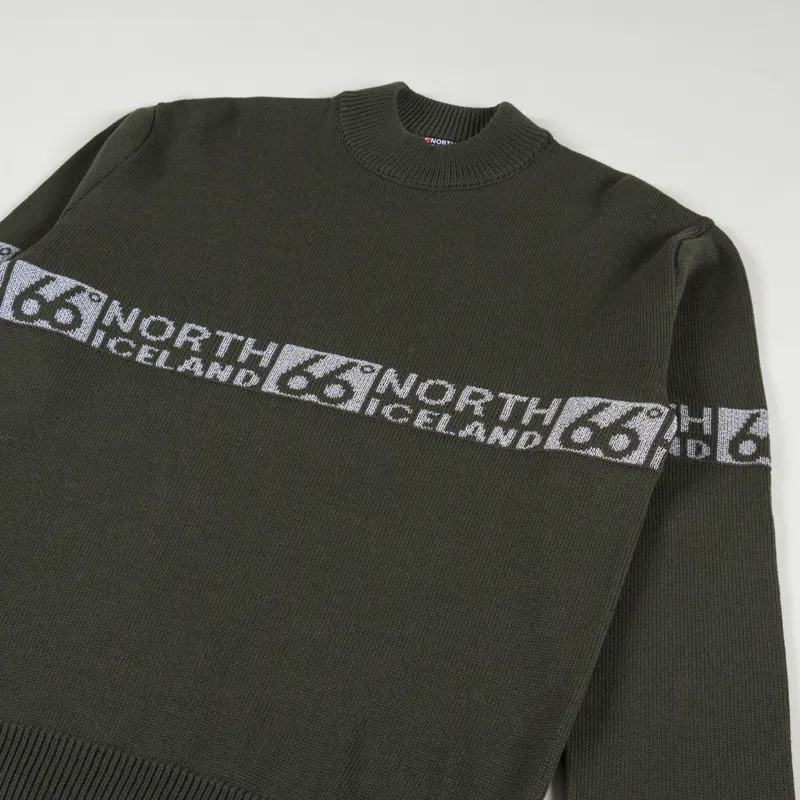 66 North Dyngja Knit Sweater Glacial Clay-2