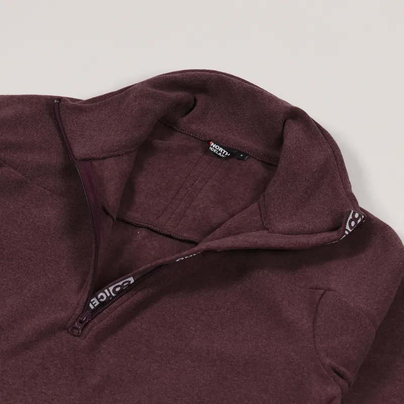 66 North Dyngja Zipneck Fleece Plum-5