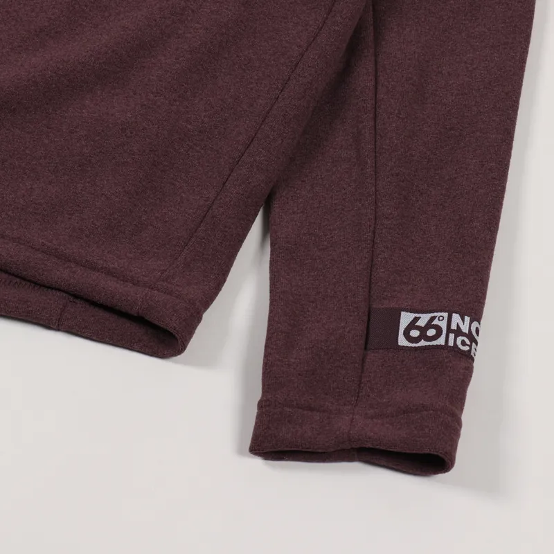 66 North Dyngja Zipneck Fleece Plum-6