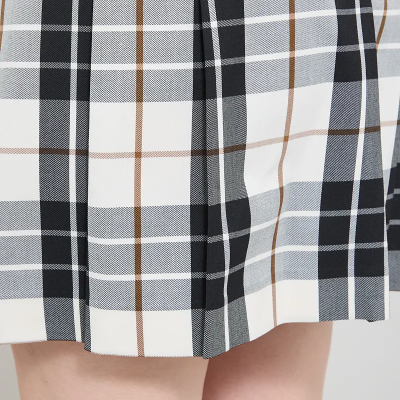 Fred Perry Womens Tartan Skirt Ecru-6