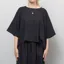 Kate Sheridan Womens Edie Top Black Linen