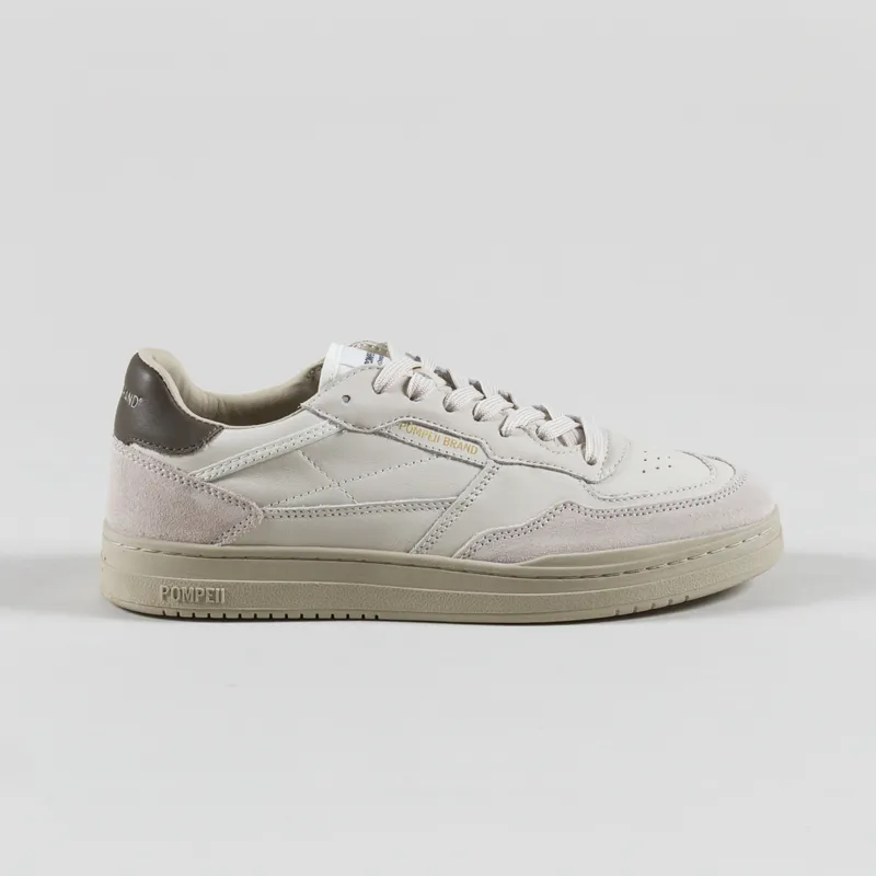 Pompeii Elan Leather Shoes Ecru Khaki-2