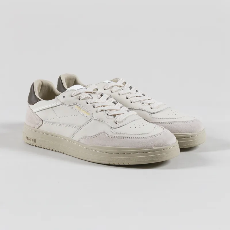 Pompeii Elan Leather Shoes Ecru Khaki