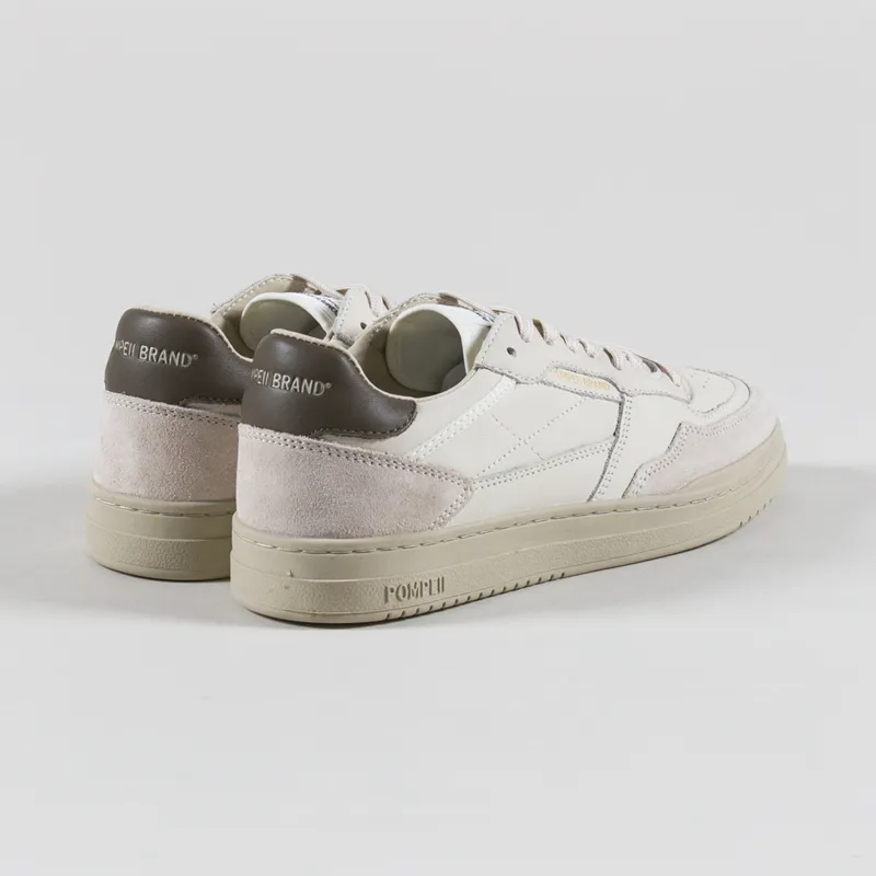 Pompeii Elan Leather Shoes Ecru Khaki-1