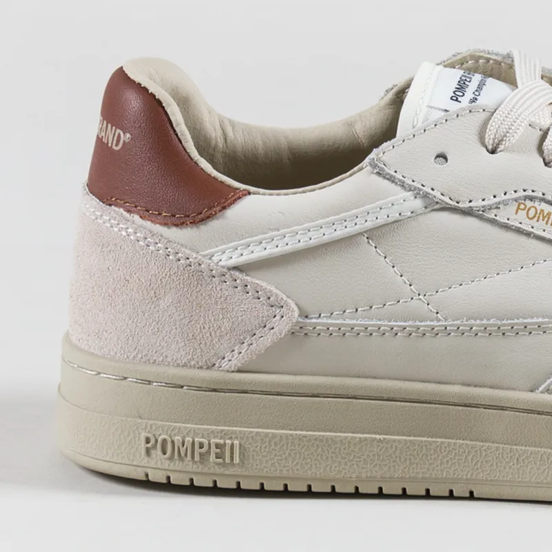 Pompeii Elan Leather Shoes Ecru Rust-4
