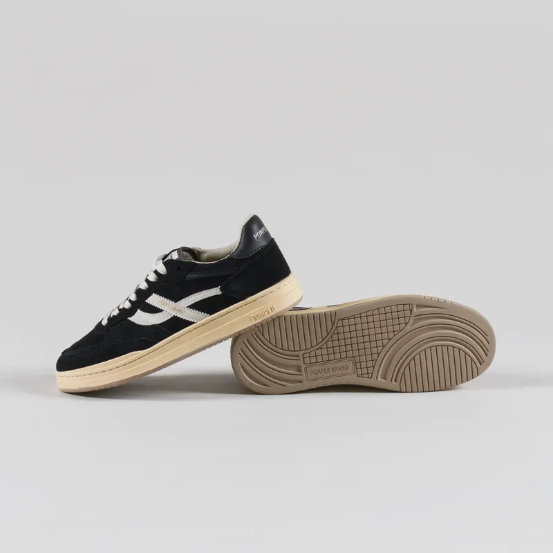 Pompeii Elan Pippa Suede Shoes Anthracite Ecru-3