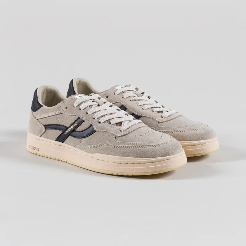 Pompeii Elan Pippa Suede Shoes Grey Navy