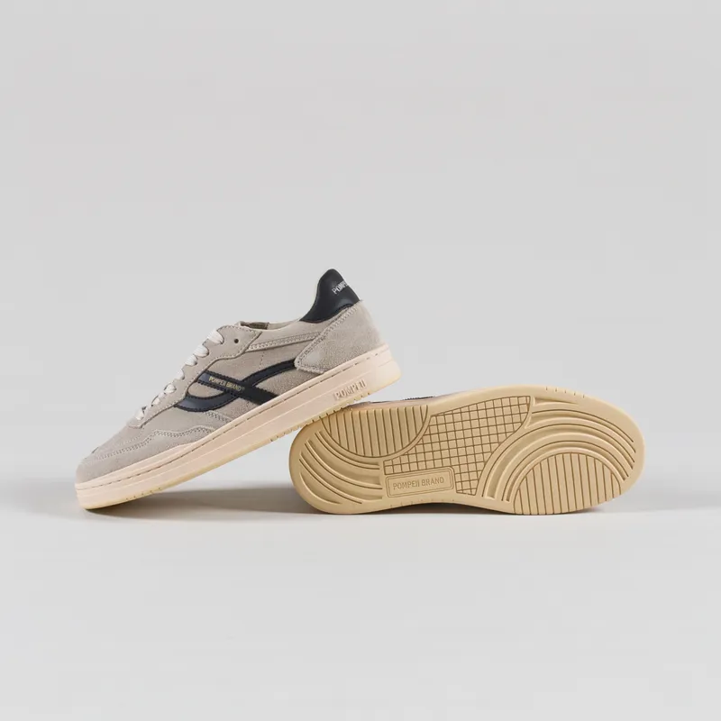 Pompeii Elan Pippa Suede Shoes Grey Navy-3