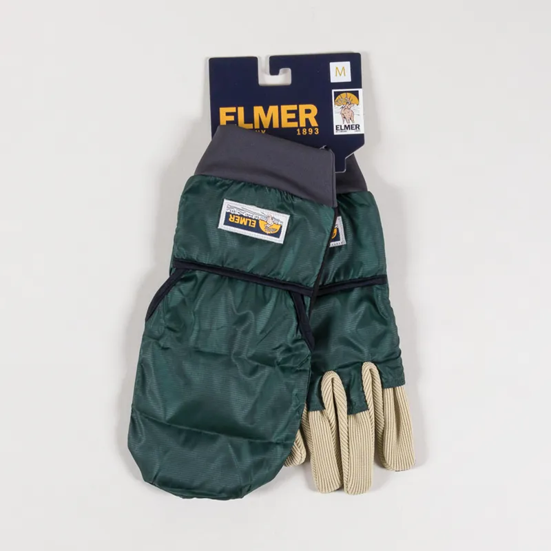 Elmer Windproof Fabric Conductive Gloves Dark Green-1