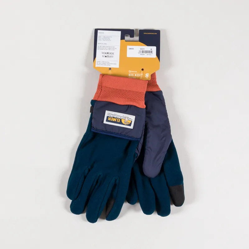 Elmer Windproof Fabric Conductive Gloves Navy-1