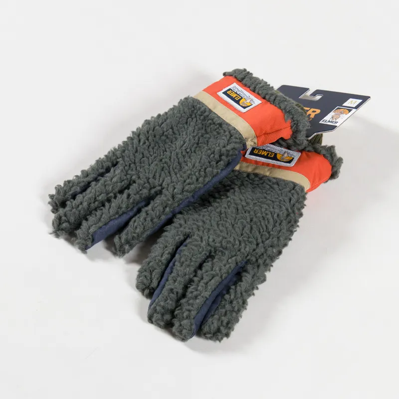 Elmer Wool Pile 5 Fingers Conductive Gloves Khaki-2