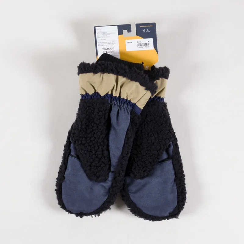 Elmer Wool Pile 5 Fingers Conductive Mittens Black-1