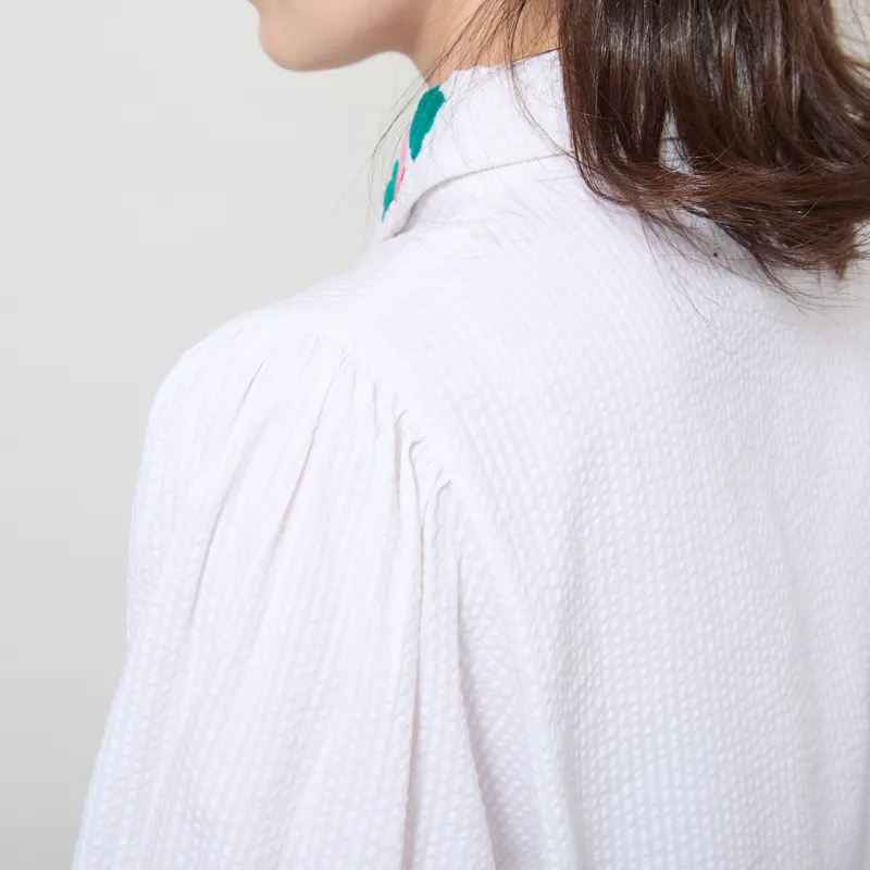 Lowie Womens Horse Embroidered Blouse White-3