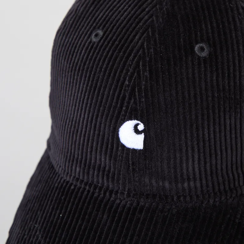 Carhartt WIP Harlem Cap Black White-3