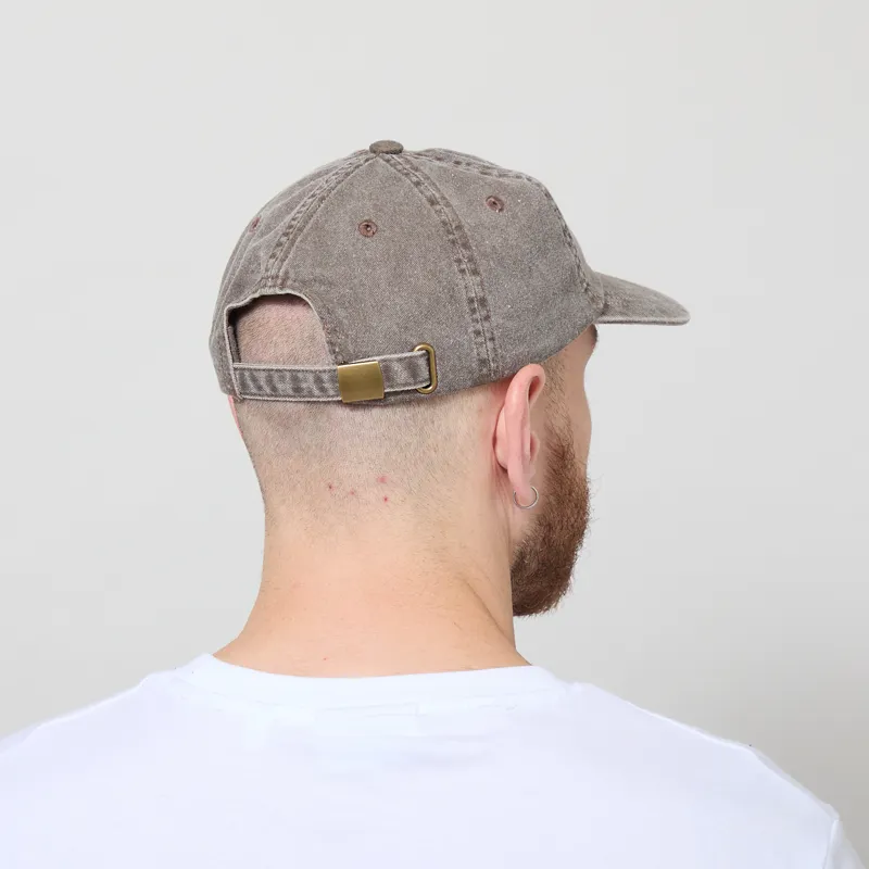 Working Class Heroes Embroidered Cap Vintage Brown White-2