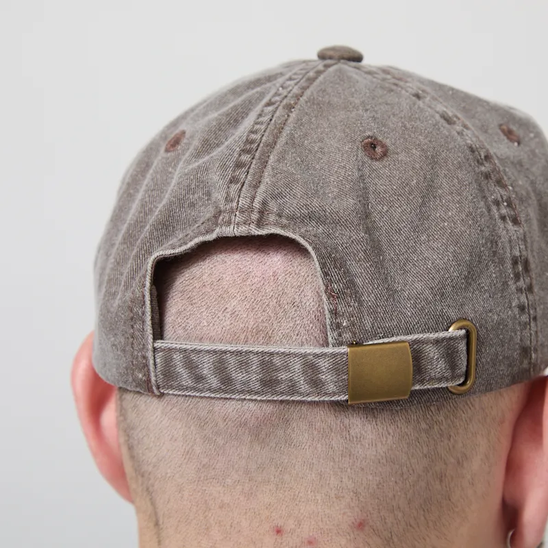 Working Class Heroes Embroidered Cap Vintage Brown White-4