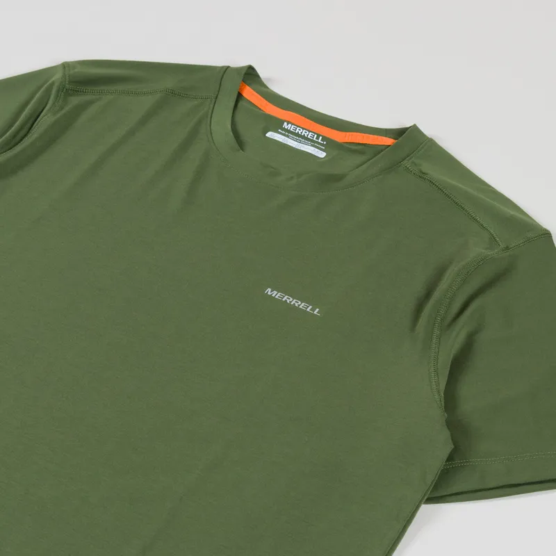Merrell Vista Tencel T Shirt Military Green-1