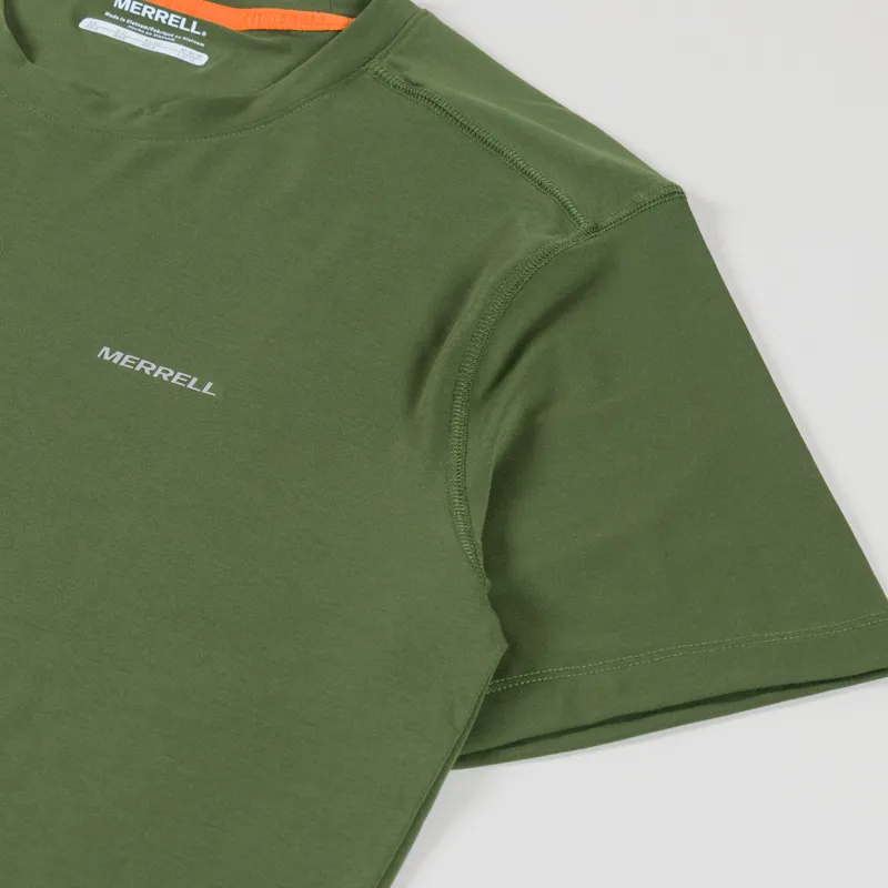 Merrell Vista Tencel T Shirt Military Green-2