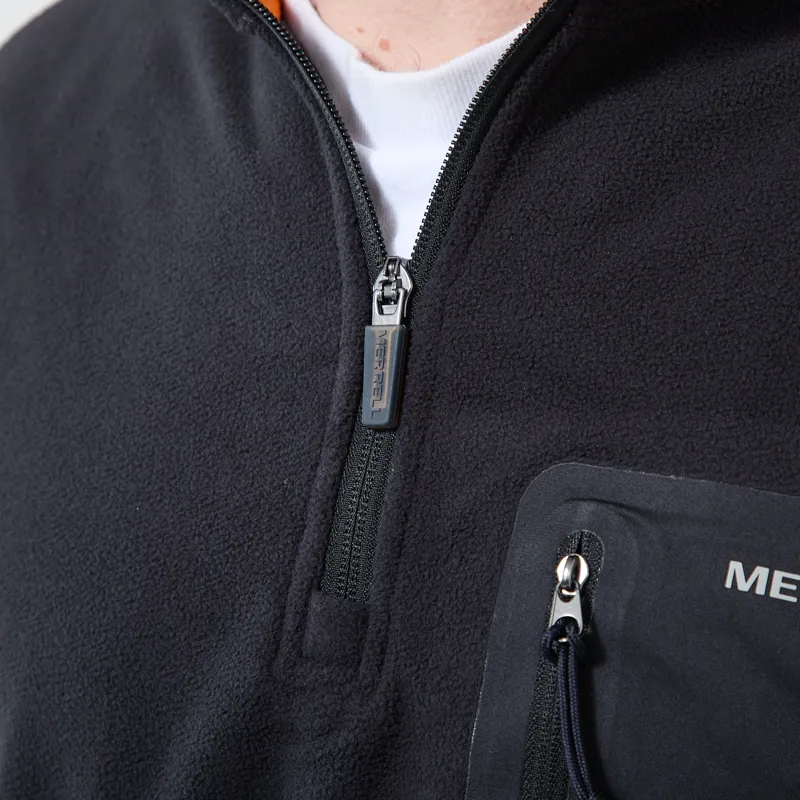 Merrell Creek Microfleece Quarter Zip Black-3