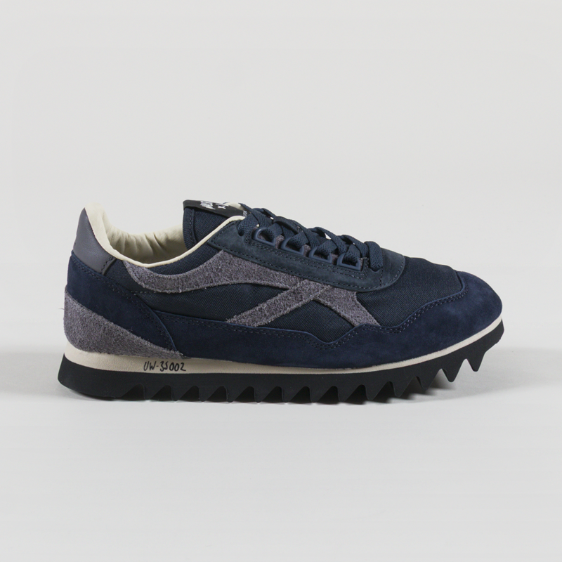 Walsh x Universal Works Ensign Shoe Navy Leather Canvas-2