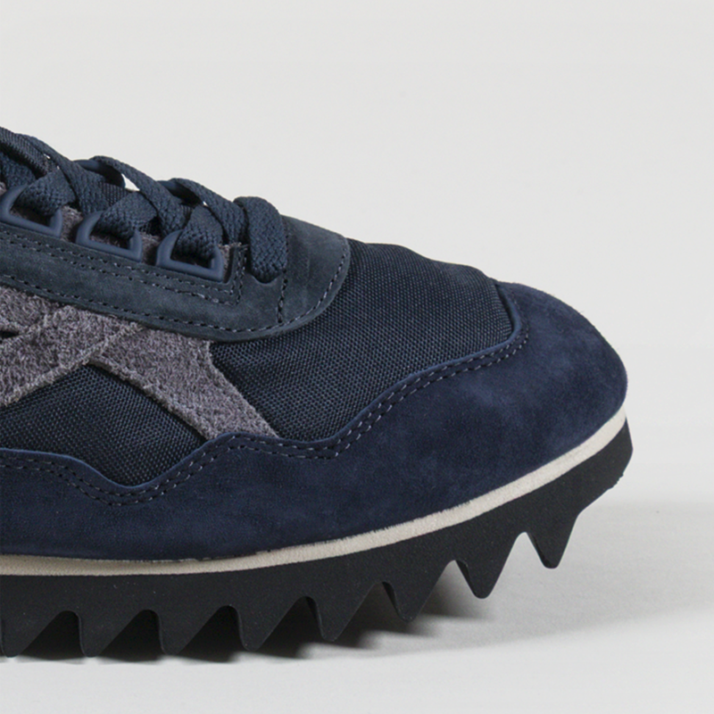 Walsh x Universal Works Ensign Shoe Navy Leather Canvas-5