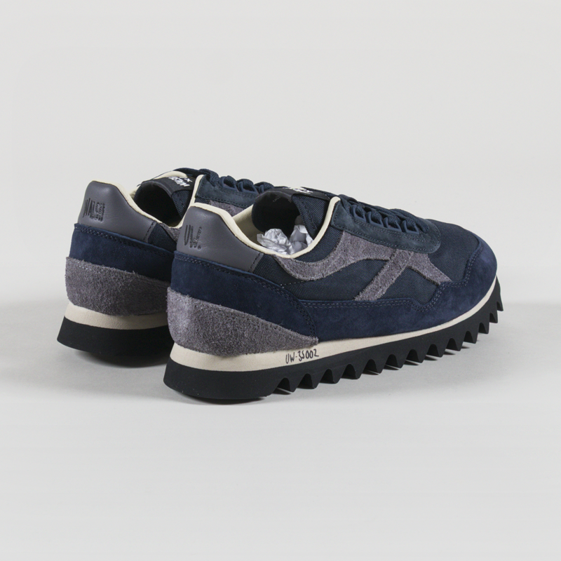 Walsh x Universal Works Ensign Shoe Navy Leather Canvas-1