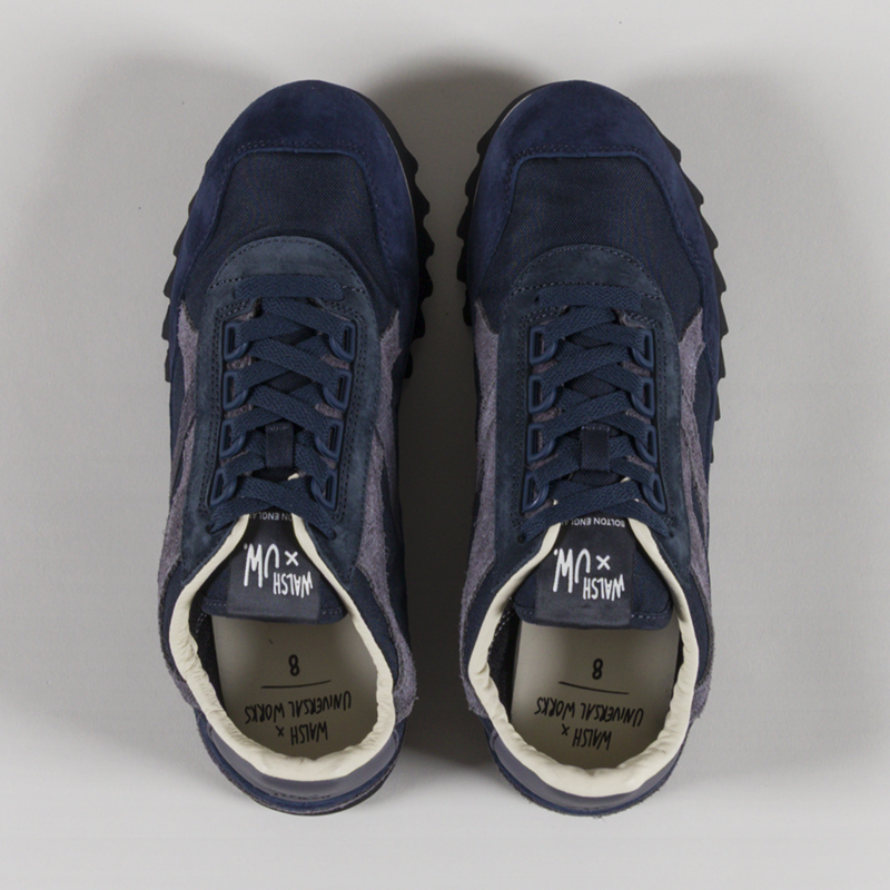 Walsh x Universal Works Ensign Shoe Navy Leather Canvas-6