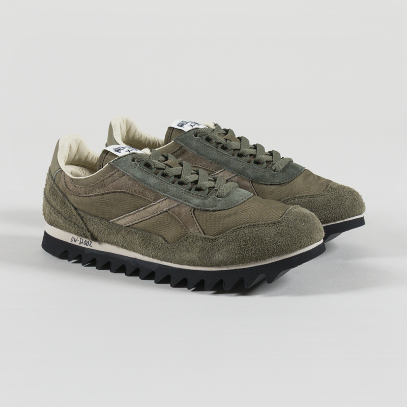 Walsh x Universal Works Ensign Shoe Green Leather Canvas