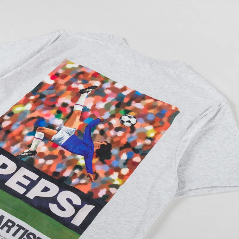 Pompeii X Pepsi Bicycle Kick T Shirt Grey-2
