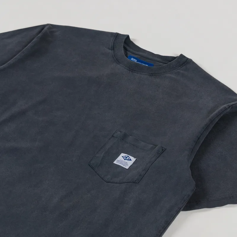 SCRT Essentials T Shirt Pigment Dyed Black-1