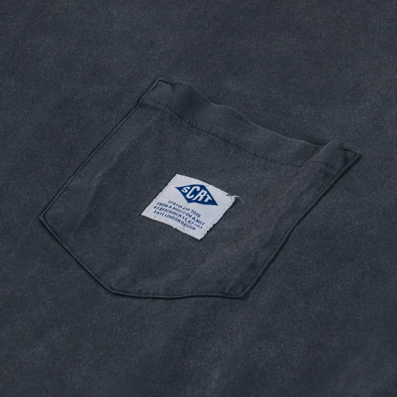 SCRT Essentials T Shirt Pigment Dyed Black-2