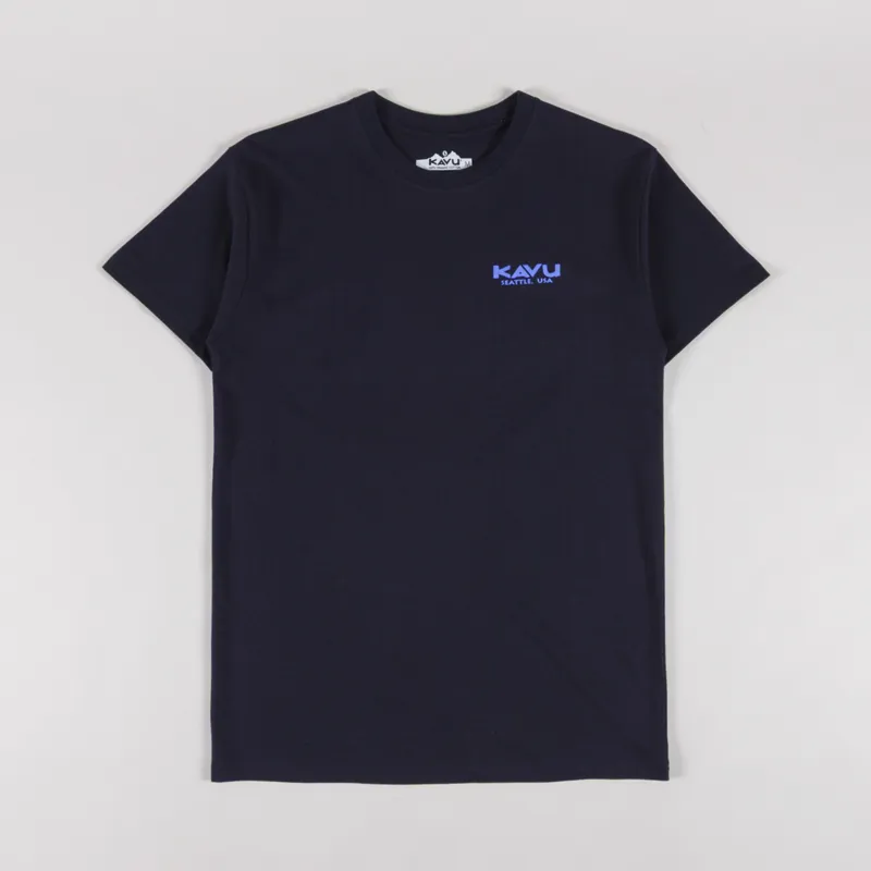 Kavu True Grade T Shirt Nautical Navy-1
