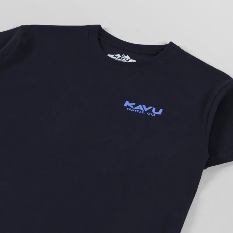 Kavu True Grade T Shirt Nautical Navy-3