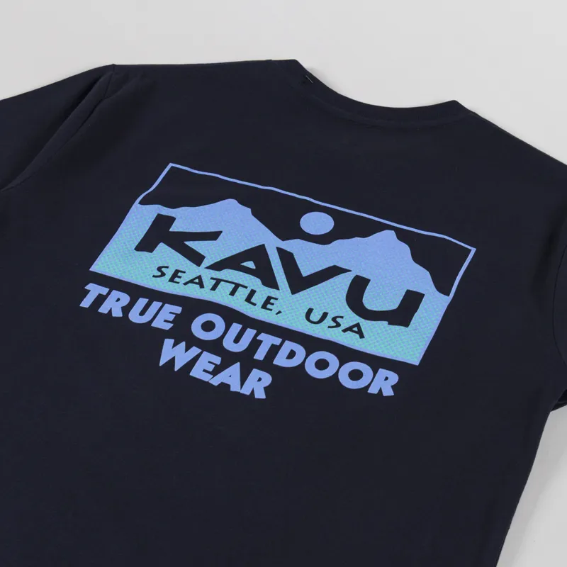 Kavu True Grade T Shirt Nautical Navy-2
